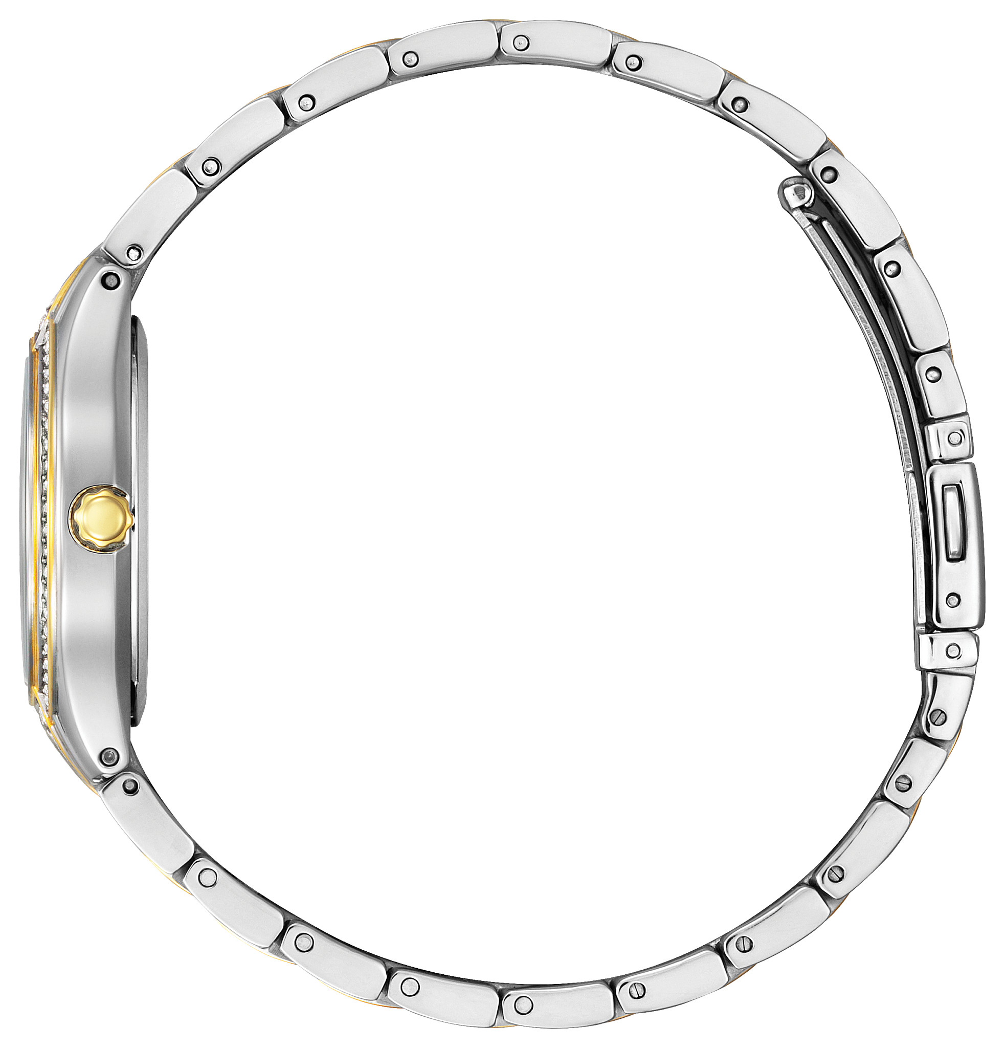Silhouette Crystal Navy Dial Stainless Steel Bracelet FE1234-50L | CITIZEN